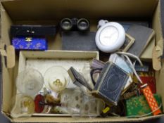 VINTAGE SLIDE VIEWER, old books, glassware ETC