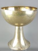 SWEDISH SILVER PRESENTATION TROPHY, Stockholm Assay stamp, dated 1922, engraved Shells Vandringspris