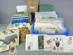 GOOD MIXED COLLECTION OF CIGARETTE/TEA CARDS, first day covers and world stamps ETC, to include over