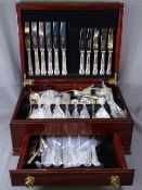 LONDON SILVERWARE COMPANY LIMITED PART CANTEEN OF CUTLERY including base drawer