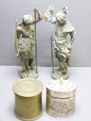 SPELTER FIGURES, trench art ETC