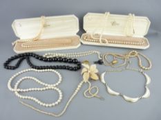 PARCEL OF LOTUS & OTHER PEARL NECKLACES