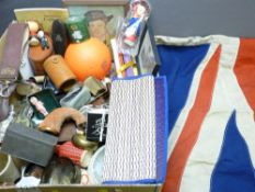 UNION JACK FLAG and an assortment of vintage and other items