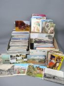 VINTAGE & LATER POSTCARDS - a large collection including war related postcards