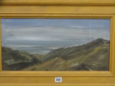 MARTIN McCOY oil on canvas - Spanish scene titled 'Aluijavas II', 24 x 49cms