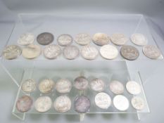 BRITISH CROWNS - approximately twenty-five Victorian and other British silver crowns, 25ozs