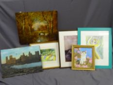 MIXED PRINTS, a parcel including watercolour by MARTYN RAVEN