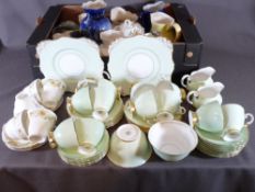 TUSCAN TEAWARE, Duchess teaware and miscellaneous porcelain (two boxes)
