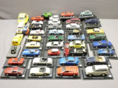 DIECAST MODEL VEHICLES - approximately 40 to include Porsche, BMW, Mercedes Benz, Audi ETC
