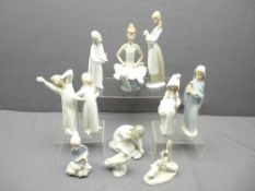 LLADRO AND NAO FIGURINES, an assortment (some evidence of repairs)