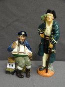 TWO ROYAL DOULTON FIGURINES, 'Tall Story' HN2248 and 'Long John Silver' HN2204