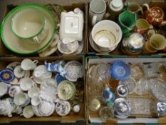 AN ARRAY OF COLLECTABLE POTTERY, PORCELAIN AND GLASSWARE including Chintz, Masons, Royal Worcester