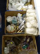 WEDGWOOD, Susie Cooper, Sylvac and other pottery with a quantity of cut and other glassware and