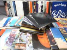 VINYL LPs - approximately 100 including Led Zeppelin, Ran Funk, Railroad, Jeff Beck, ACDC, Black