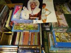 JIGSAWS, music CDs and books, a collection