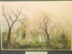 HELEN BRADLEY print - 'It was an April evening', 39 x 57cms