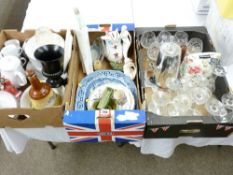 WHITEFRIARS STYLE VASE, Lladro figurine, Royal Doulton 'Christmas Time HN2110' and mixed china and