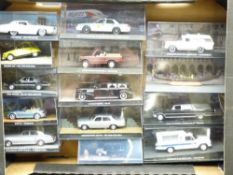 DIECAST MODEL VEHICLES - approximately 14 cased 007 James Bond film related