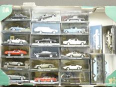 DIECAST MODEL VEHICLES - approximately 22 cased 007 James Bond film related vehicles
