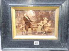 CRYSTOLEUM - Children at play, 16 x 24cms