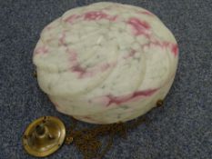MOTTLED GLASS CEILING LAMP SHADE