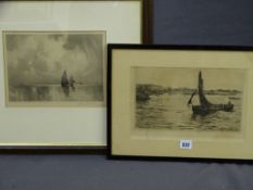 COLIN HUNTER etching and a SAM J M BROWN etching