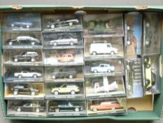 DIECAST MODEL VEHICLES - approximately 21 cased 007 James Bond film related vehicles