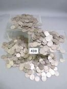 MIXED AGE BRITISH SIX PENNY PIECES, large parcel, 50ozs