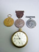 TWO WWI MEDALS awarded to 22745 Private F Stubbs, Lancashire Fusiliers, a City of Sheffield