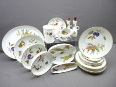 ROYAL WORCESTER EVESHAM DINNERWARE, twenty-four pieces
