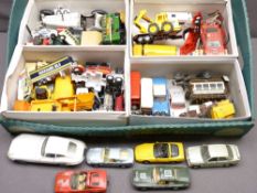 DIECAST MODEL VEHICLES - approximately 40, makers names include Matchbox, Corgi models to include
