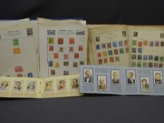 STAMPS - Commonwealth and worldwide selection and two cigarette card books with contents