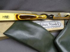 SILVER STEEL, II BOXED LONG BOW ARROWS, and 'Royal Scott Bow, The Prince Charles Longbow'