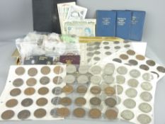 VINTAGE & CURRENT COINAGE & BANK NOTES, a collection, mainly British with a quantity of