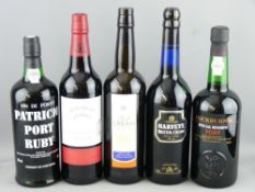 CHRISTMAS CHEER - five bottles including Cockburn's Special Reserve Port, Harveys Bristol Cream