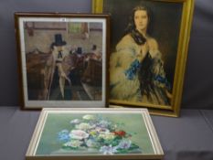 SYDNEY CURNOW VOSPER print - 'Salem', 56 x 60cms and a quantity of other paintings