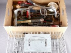 PEST CONTROL CATCHER'S CAGE and a quantity of garage items