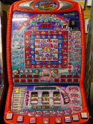 ELECTRONIC COIN FED GAMES MACHINE, 'Rainbow Riches Lotta Luck', E/T, 182cms H, 69cms W, 66cms D