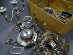 EPNS, a large parcel of sorted including candelabra, tankards ETC