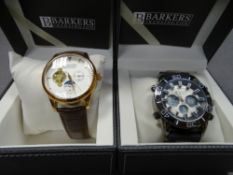TWO BARKERS OF KENSINGTON GENT'S WRISTWATCHES