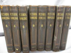 'PICTORIAL KNOWLEDGE' - eight volume vintage set of books
