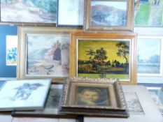 PAINTINGS & PRINTS, a parcel, (approximately 14)