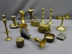 BRASS DESK ORNAMENT, other ornamental brassware ETC