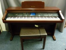 TECHNICS SX-PR702 Digital Ensemble Electric Piano and stool E/T