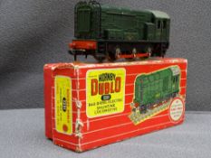 HORNBY DUBLO - 2 RAIL DIESEL ELECTRIC SHUNTER with D3763 - 3 rail bodyshell, very good, boxed with