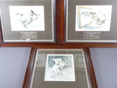 HUMOROUS CANINE PRINTS - three by Studdy, 'If you see a good thing go for it', 'When you are on a