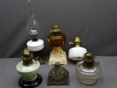 VINTAGE OIL LAMPS, a parcel of