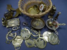 ORNAMENTAL BRASSWARE including horse brasses ETC