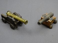 TWO DECORATIVE CANNONS