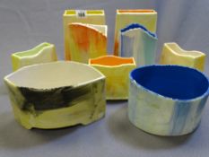 MODERN ART VASES, an assortment